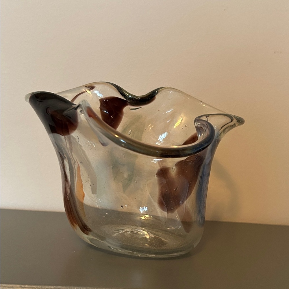 Elegant Glass Art Vase